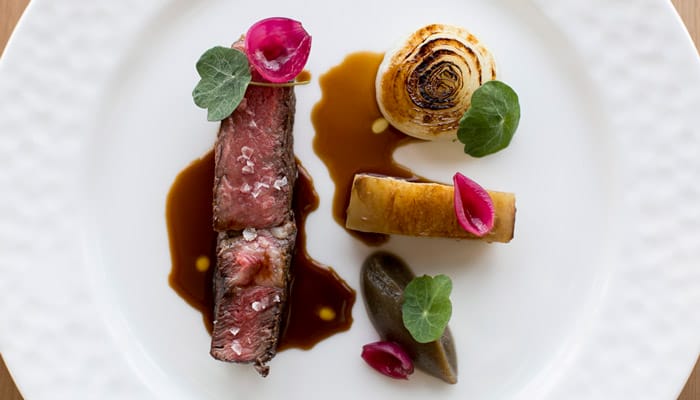 Rib eye, 71Above restaurant, Los Angeles