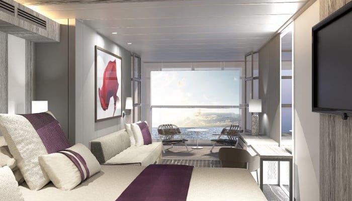 Luxury yacht bedroom