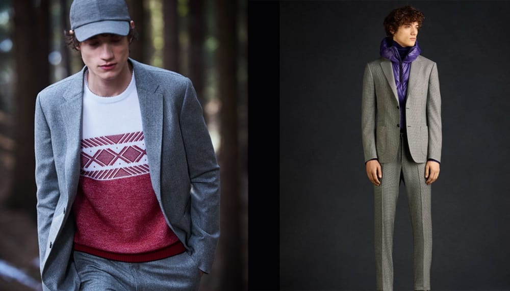 ZEGNA TECHMERINOスーツ Z Zegna - Navy Slim-Fit TECHMERINO Wool Suit - Blue Z Zegna