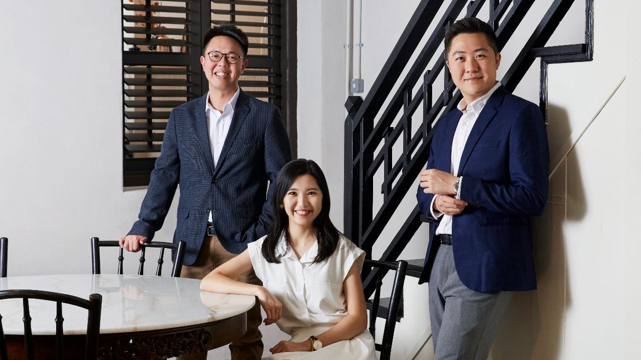Left to Right: Low Wei Shane, Chong Xin Pei and Andy Ooi Chia Yang, the founders of Aayu.