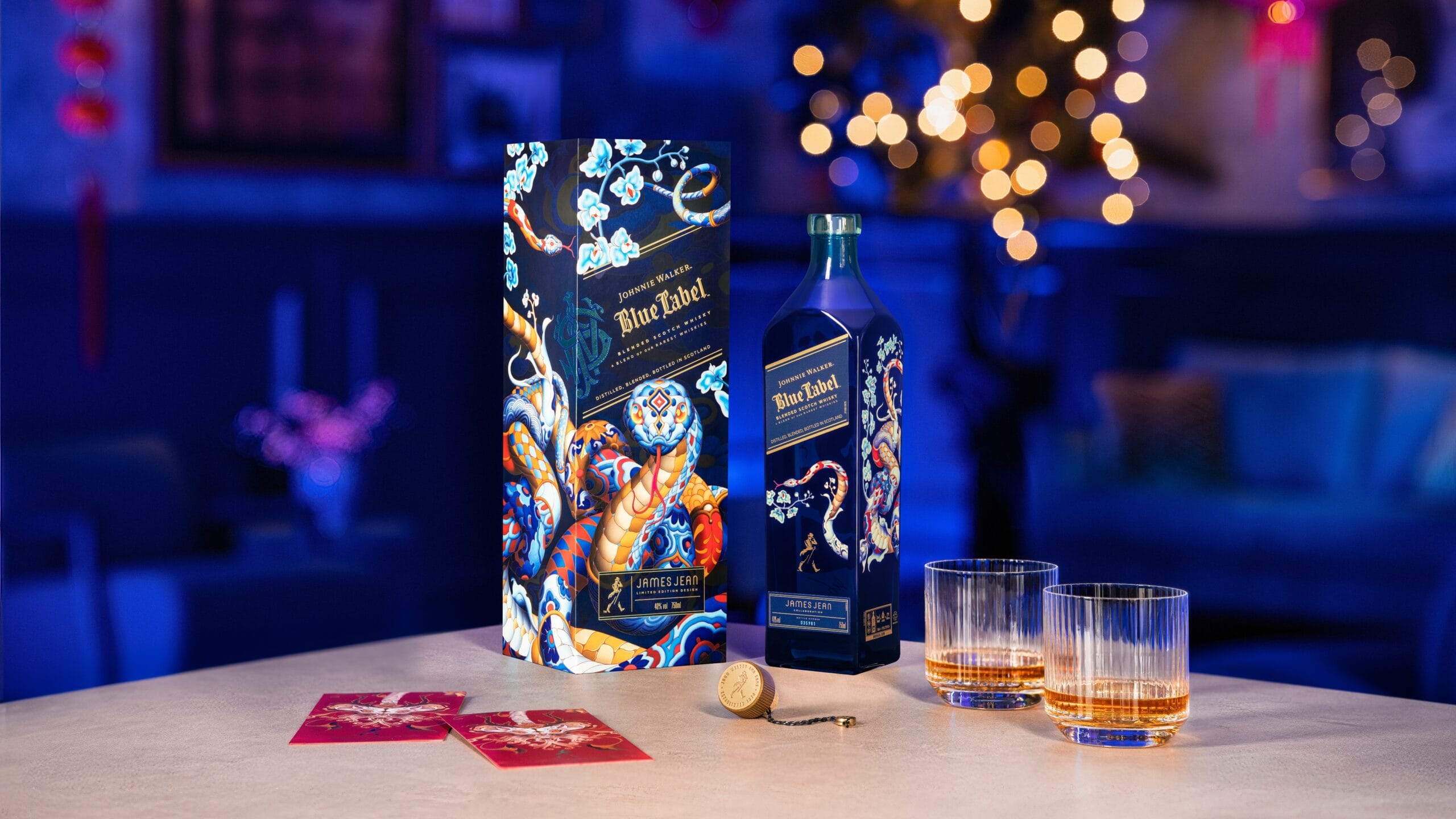 Inside this stunning bottle lies the exceptional Johnnie Walker Blue Label, crafted by Master Blender Emma Walker using some of the rarest whiskies from their reserves, including precious spirits from legendary "ghost" distilleries.
