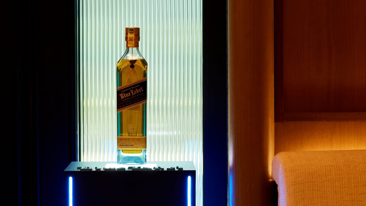 Johnnie Walker Blue Label was the undoubted star attraction of the evening.