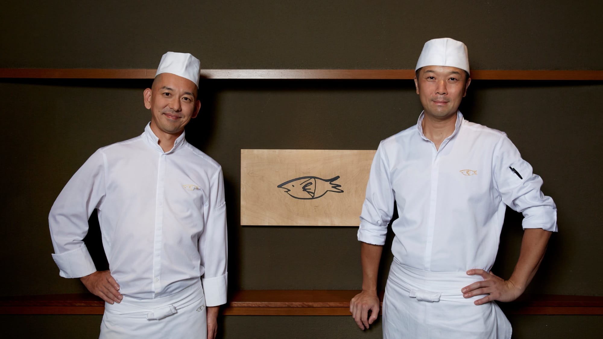 Chef Makoto Saito Sam (left) and Chef Yoshiaki Hayami (right).