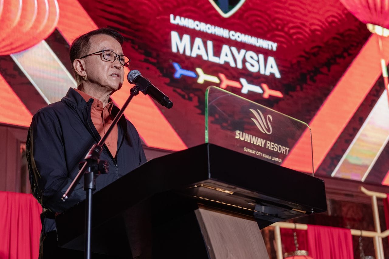 Sunway Group founder and chairman Tan Sri Sir Dr. Jeffrey Cheah delivers his speech.