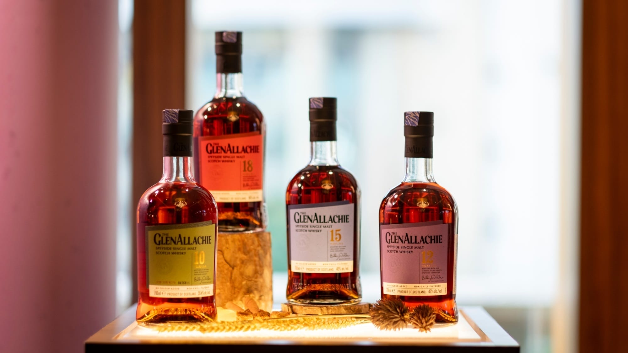 The GlenAllachie’s starring line-up at an exclusive dinner experience with Billy Walker, taking place at Gordon Ramsay Bar & Grill.